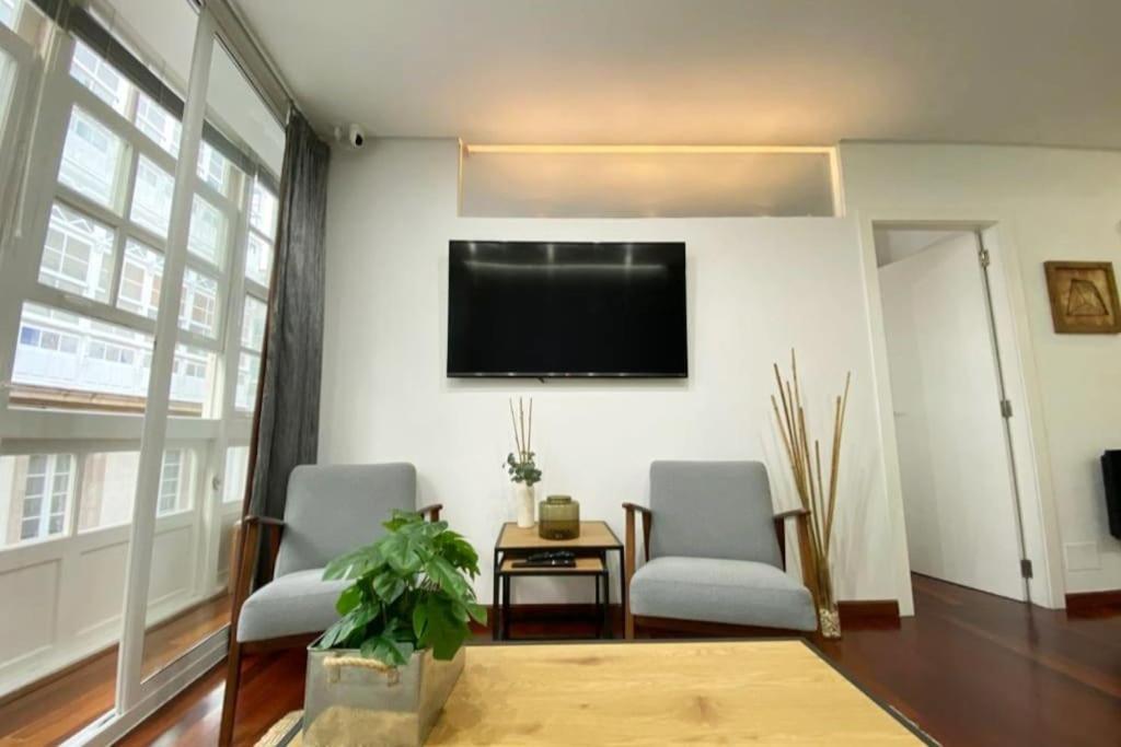 Apartamento 2H 2B En El Centro Con Garaje Apartman A Coruña Kültér fotó